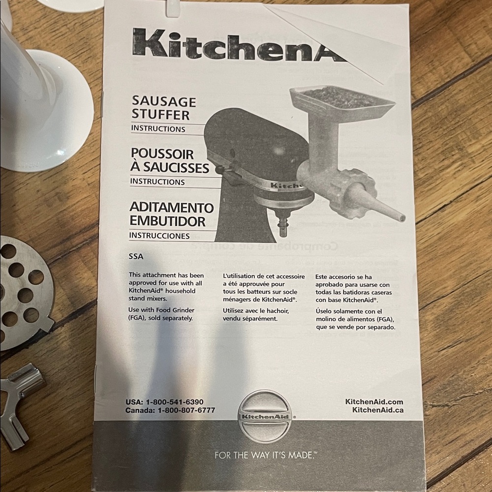 KitchenAid Sausage Stuffer Attachment - Gray